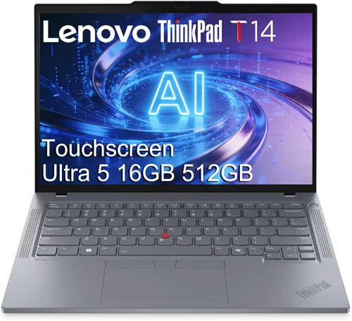 Miniatura 10 de Lenovo ThinkPad T14 Gen 6 Laptop de PC de IA para negocios (14" FHD+ pantalla táctil, Intel 12-Core Ultra 5 225U (> Ultra 7 155U), 16GB DDR5, 512GB