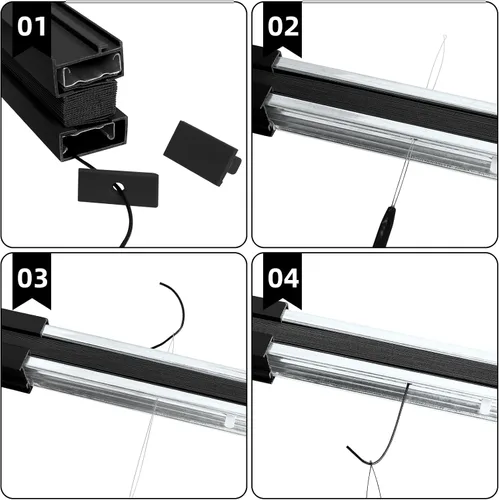 Miniatura 7 de NOVINO Kit de Reparación de Persianas para RV para Ventana de Caravana, Kit de Reparación de Sombra Plegable para RV, Cadena de Mantenimiento
