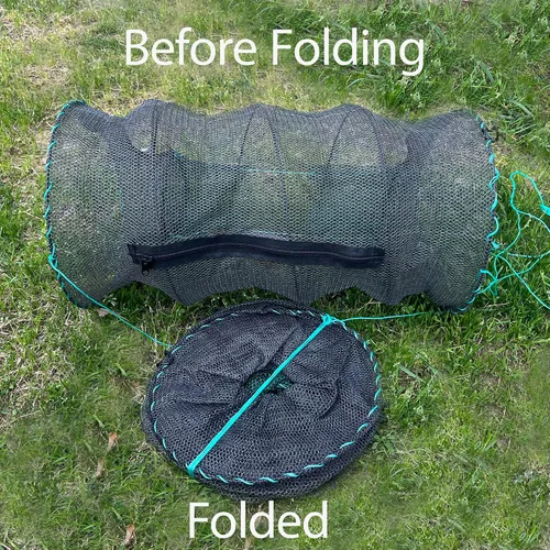 Miniatura 5 de Fishing Bait Trap,Foldable Minnow Trap,Crab Trap,Fishing Net,Bait Cage for Crabs Minnow Lobster Shrimp Crawfish