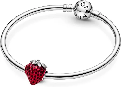 Miniatura 5 de Charm Pandora 791681C01 Fresa sin semillas, Plata esterlina, Sin gemas.