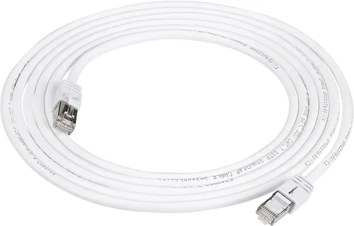 Miniatura 7 de Amazon Basics - Cable de conexión Ethernet RJ45 Cat 7, 10 Gpbs de alta velocidad, 600 MHz, con doble blindaje, 1,5 m, blanco