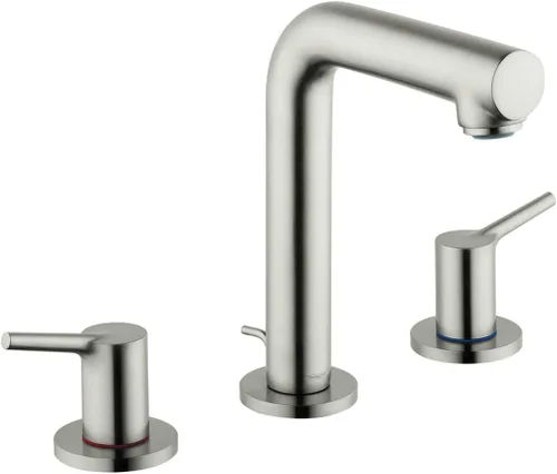 hansgrohe Talis S 72130821 - Grifo para lavabo de baño de 3 7 pulgadas de alto, moderno, de alta calidad, fácil de limpiar, 2 manijas