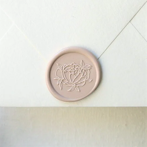 Miniatura 4 de UNIQOOO Varillas de cera de sellado con pistola de pegamento para sello de cera – desnudo, tono neutro terroso, ideal para invitaciones de boda Gris
