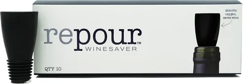 Miniatura 13 de Repour Ahorrador de Vino y Tapón - Elimina el Oxígeno, Preservando y Manteniendo el Vino Tan Fresco Como el Día Que Se Abrió la Botella - Paquete