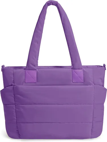 Miniatura 13 de Bolso de mano acolchado para mujer, bolso grande de enfermera, bolso de hombro con cremallera para trabajo y viajes