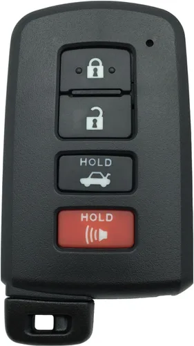 Miniatura 6 de Funda de repuesto para llavero inteligente sin llave para Toyota Avalon Camry Corolla Highlander Rav4 (4 botones)