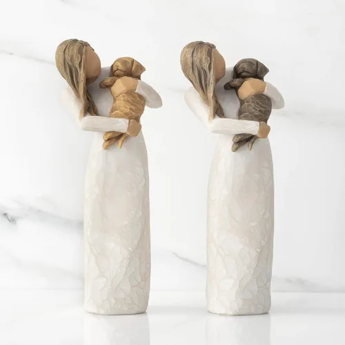 Miniatura 6 de Willow Tree Adorable You (perro dorado), Una amistad alegre, expresa la relación con un perro de compañía muy querido, figura esculpida pintada a