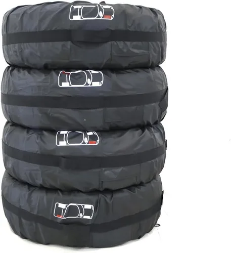 Miniatura 6 de FLR Cubierta de neumático de 31 pulgadas de diámetro, plegables, con 4 fundas de protección de fieltro de rueda, bolsas de almacenamiento