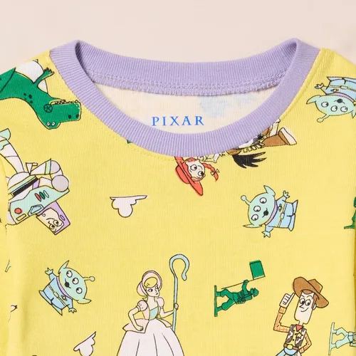 Miniatura 5 de Tienda Essentials Disney Marvel Star Wars Pijama de algodón ajustada para niñas y niños pequeños, paquete de 3