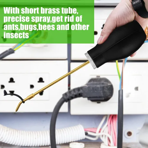 Miniatura 6 de Pulverizador de bulbos para insectos – Dispensador aplicador extensible de mano de 7 pulgadas para tierra de diatomeas y otras aplicaciones de polvo