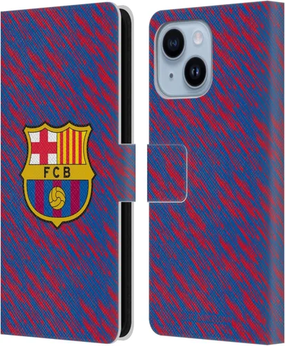 Miniatura 82 de Head Case Designs Funda de piel con licencia oficial del FC Barcelona Barca Crest Patterns, tipo cartera, compatible con Apple iPhone 11