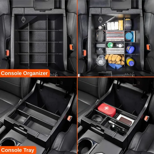 Miniatura 2 de Vehicle OCD - Divisor de consola central y organizador de bandejas para Toyota Tundra (2014-2021) - Fabricado en Estados Unidos