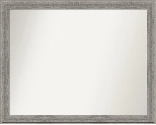 Miniatura 139 de Amanti Art Espejo de pared personalizado no biselado (24.5 x 24.5 pulgadas), marco gris marrón alta, varios tamaños personalizados, espejo de baño