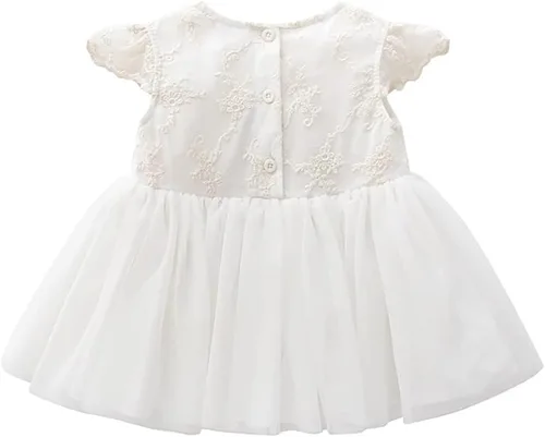 Miniatura 18 de Vestido de otoño de manga larga para niña pequeña, vestido de encaje con flores, boda, primer cumpleaños, bautizo, vestido con sombrero