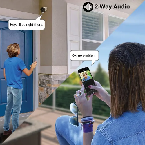 Miniatura 7 de Night Owl Cámara de disuasión inalámbrica 2K HD para interiores y exteriores con audio de 2 vías (1 cámara)