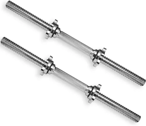 Miniatura 10 de Asas de mancuernas roscadas/asas ajustables para mancuernas – Se adapta a discos de peso estándar de 1 pulgada – Accesorios de levantamiento de pesas
