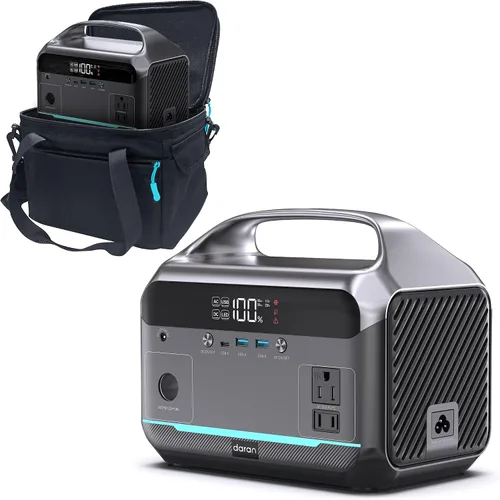 Miniatura 7 de Estación de energía portátil LiFePO4 de 28,000 mAh, batería de 100 W (pico de 200 W) banco de energía solar, cargador portátil pequeño generador