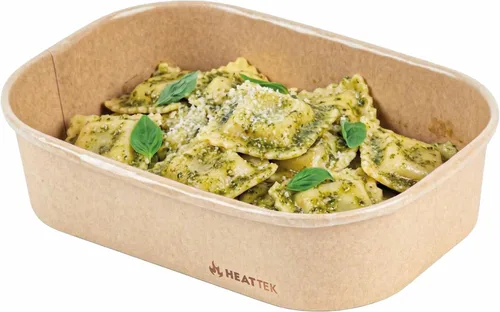 Miniatura 6 de Restaurantware Recipiente para llevar para microondas, 25 unidades, 16.9 onzas, caja de alimentos apta para horno, diseño resistente Kraft