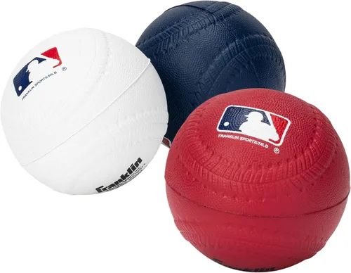 Miniatura 9 de Franklin Sports Pelotas de béisbol de espuma, pelotas de béisbol de espuma suave para niños, perfectas para golpear y jugar en interiores
