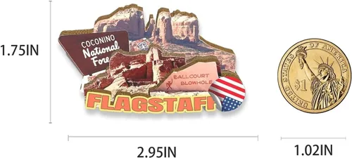 Miniatura 3 de Imán de bandera de Estados Unidos para nevera, de madera, 3D, monumentos, viajes, coleccionables, recuerdos, decoración hecha a mano