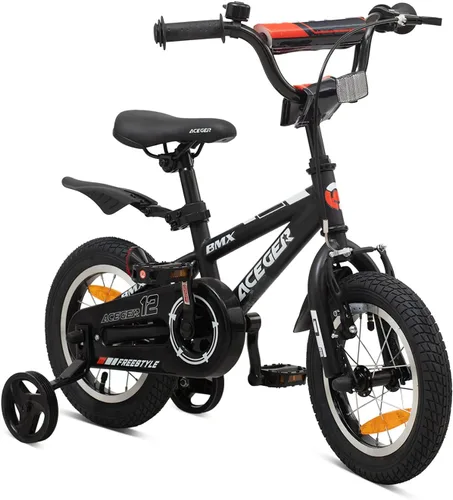 Miniatura 22 de ACEGER Bicicleta para niños de 2 a 10 años, estilo BMX, para niños y niñas de 2 a 10 años, bicicleta para niños de 12, 14 y 16 pulgadas, con ruedas