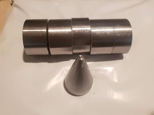 USAReplacementparts Juego de troqueles plegables de 17 grados, 5 piezas y cono plegable, herramienta de fabricación de joyas de metal hecha en