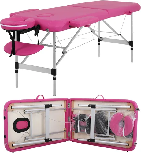 Miniatura 16 de Mesa de masaje portátil - Cama de spa plegable para fisioterapia, esteticista, tatuaje - negro