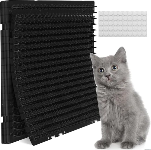 Miniatura 10 de Petfolio Paquete de 12 Alfombrillas Repelentes para Gatos - Alfombrilla de Púas para Gatos de 16 x 13 Pulgadas con Púas de 1 Pulgada es un