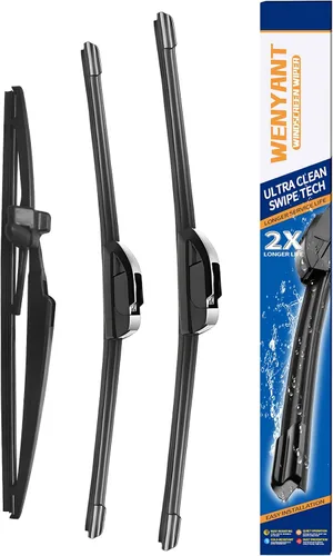 Miniatura 16 de 28"/12"/12" Limpiaparabrisas compatibles con Nissan Versa Note 2014-2019, limpiaparabrisas delanteros y traseros para mi auto, equipo original