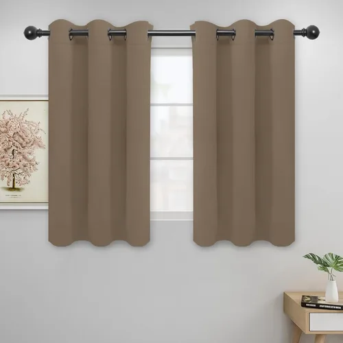 Miniatura 64 de Easy-Going - Cortinas opacas para dormitorio, aislamiento térmico sólido con ojales, cortinas de ventana para reducción de ruido, cortinas