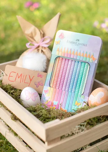 Miniatura 6 de Faber-Castell Lápices de color Sparkle Pastel, paquete de 12 en estuche de metal