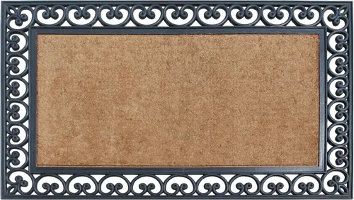 Miniatura 117 de A1HC Tapete para Puerta de Fibra de Coco Natural y Caucho, 30"x48" – Grueso, Duradero, Resistente, Anti-Desprendimiento, Resistente a
