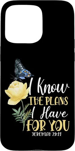 Miniatura 31 de Christian Bible Verse Butterfly Rose Flower Jeremiah 29:11 Case for iPhone 17