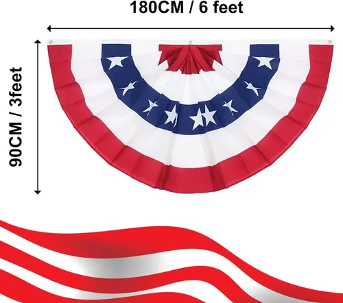 Miniatura 2 de Paquete de 1 bandera de Estados Unidos de 3 x 6 pies, banderas grandes de Estados Unidos con diseño de estrellas patrióticas y rayas para el 4