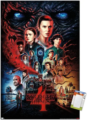 Miniatura 16 de Trends International Netflix Stranger Things: Season 4 - Póster de pared de una hoja, 14.725 x 22.375 pulgadas, versión enmarcada de madera