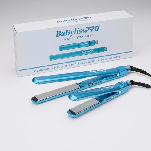 Miniatura 14 de BabylissPRO Nano Titanium Ultra-Thin Hair Straightener, Professional Flat Iron, 5-Inch Extended Plates for Faster Straightening, for All Hair Types