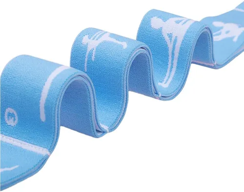 Miniatura 7 de Correa de yoga con bucles de 10/12 – Banda elástica multifuncional para pilates, danza, gimnasia, terapia física, entrenamiento de flexibilidad