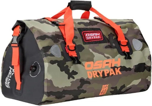 Miniatura 18 de Bolsa de lona impermeable y maleta - Bolsa seca para motocicleta, bolsas de sillín con cierre enrollable, gran espacio de almacenamiento, para Negro