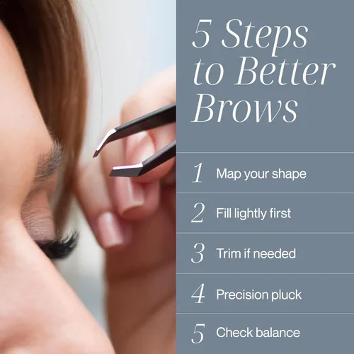 Miniatura 4 de Tweezer Guru Pinzas para el vello facial de mujeres y hombres – Pinzas de precisión para cejas inclinadas para cabello encarnado, eliminación