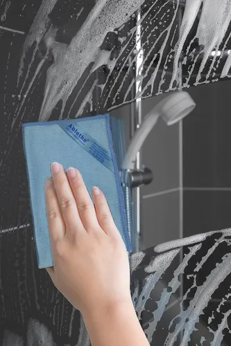 Miniatura 3 de Paño de limpieza de ventanas, paño de limpieza de microfibra, trapos de pulido de alta calidad, sin pelusas, sin rayas (gris, morado y azul)