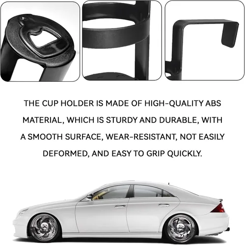 Miniatura 5 de 2 portavasos de automóvil, portavasos portátil para automóvil, soporte para bebidas para asiento de vehículo, accesorios universales