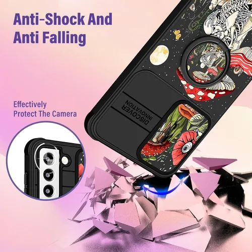Miniatura 3 de Funermei Funda para Samsung Galaxy S22 Plus – Funda Linda de Calaveras para Mujeres Niñas Esqueleto Gótico Divertido Gracioso Espeluznante Horror