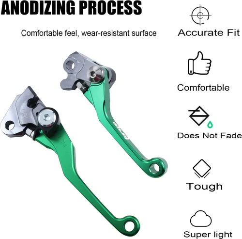 Miniatura 5 de Manija de palanca de freno de embrague de pivote plegable CNC para motocicleta KX125 KX 125 2006 2007 2008 KX250F KXF 250 KXF 250 2005-2012 KX450F