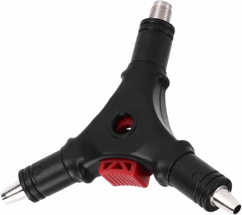 Miniatura 5 de Herramienta de compresión de pelacables con conector F 4 en 1, kit de herramientas de abocinado multifuncional para cable coaxial RG59 RG6