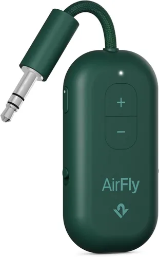 Miniatura 11 de Twelve South AirFly Pro - Transmisor/receptor de audio inalámbrico Bluetooth para hasta 2 AirPods/auriculares inalámbricos; uso con cualquier Negro