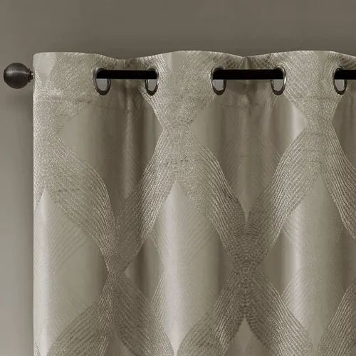 Miniatura 3 de Sun Smart Bentley - Cortinas opacas para ventana, jacquard de punto Ogee, decoración de sala de estar, aislamiento térmico, bloqueo de luz