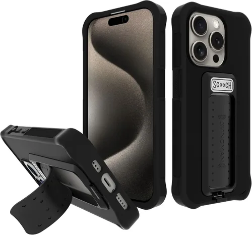 Miniatura 104 de Scooch® para iPhone 15 Pro Max Funda con Soporte, Funda Kickstand Wingman 5-en-1, Protección contra Caídas de Grado Militar, Kickstand Desplegable