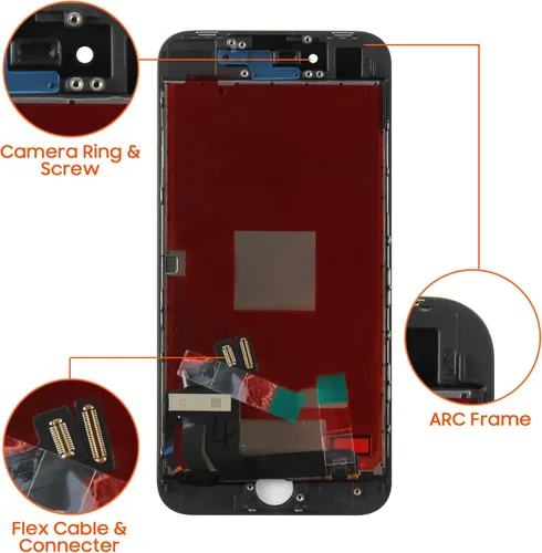 Miniatura 3 de Para iPhone SE 2022 Reemplazo de pantalla negra, para iPhone SE3 Generación Pantalla LCD Pantalla táctil Reemplazo de pantalla completa