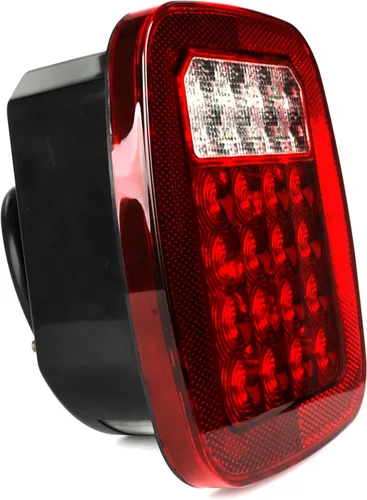 Miniatura 2 de MAXXHAUL 80685 - Luz trasera universal cuadrada 12 V combinación 28 LED, para camión, remolque, barco, Jeep, SUV, RV, Vans, base plana, 2