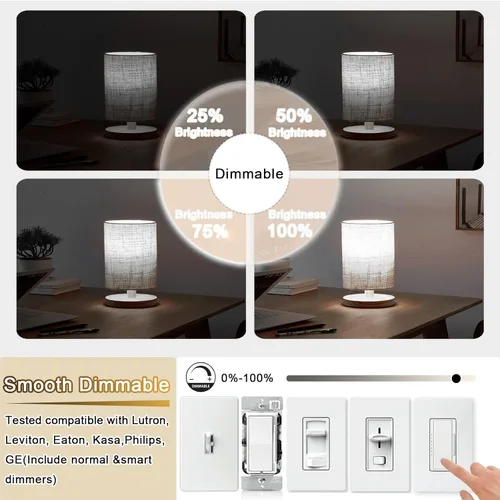 Miniatura 2 de Bombillas LED tubulares T10 de 5 pulgadas, bombillas Edison vintage E26 de 4000 K, regulables, 4 W igual a 40 vatios, 400 lúmenes, bombillas
